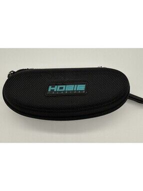Hobie Polarized Zip Around Sunglasses Eyeglasses Case Black with Teal Logo